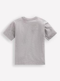 Mini Boden Kids' Relaxed Embroidered T-Shirt, Grey - view 2, Grey