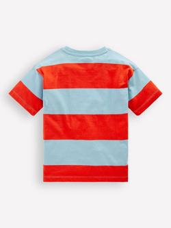 Mini Boden Kids' Relaxed Embroidered Construction T-Shirt, Multi - view 2, Multi