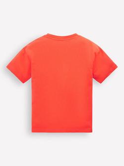 Mini Boden Kids' Dinosaur T-Shirt, Orange - view 2, Orange