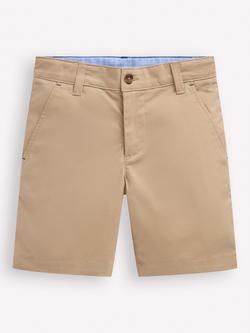 Mini Boden Kids' Classic Chino Shorts, Laurel Wreath, Classic Tan