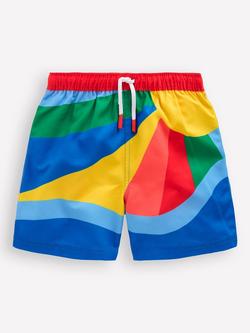 Mini Boden Kids' Swim Shorts, Multi, Multi