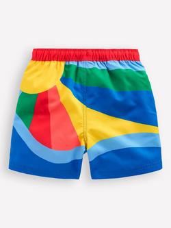 Mini Boden Kids' Swim Shorts, Multi - view 2, Multi