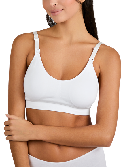 JoJo Maman Bébé Emma-Jane Padded Nursing Bra, White, White