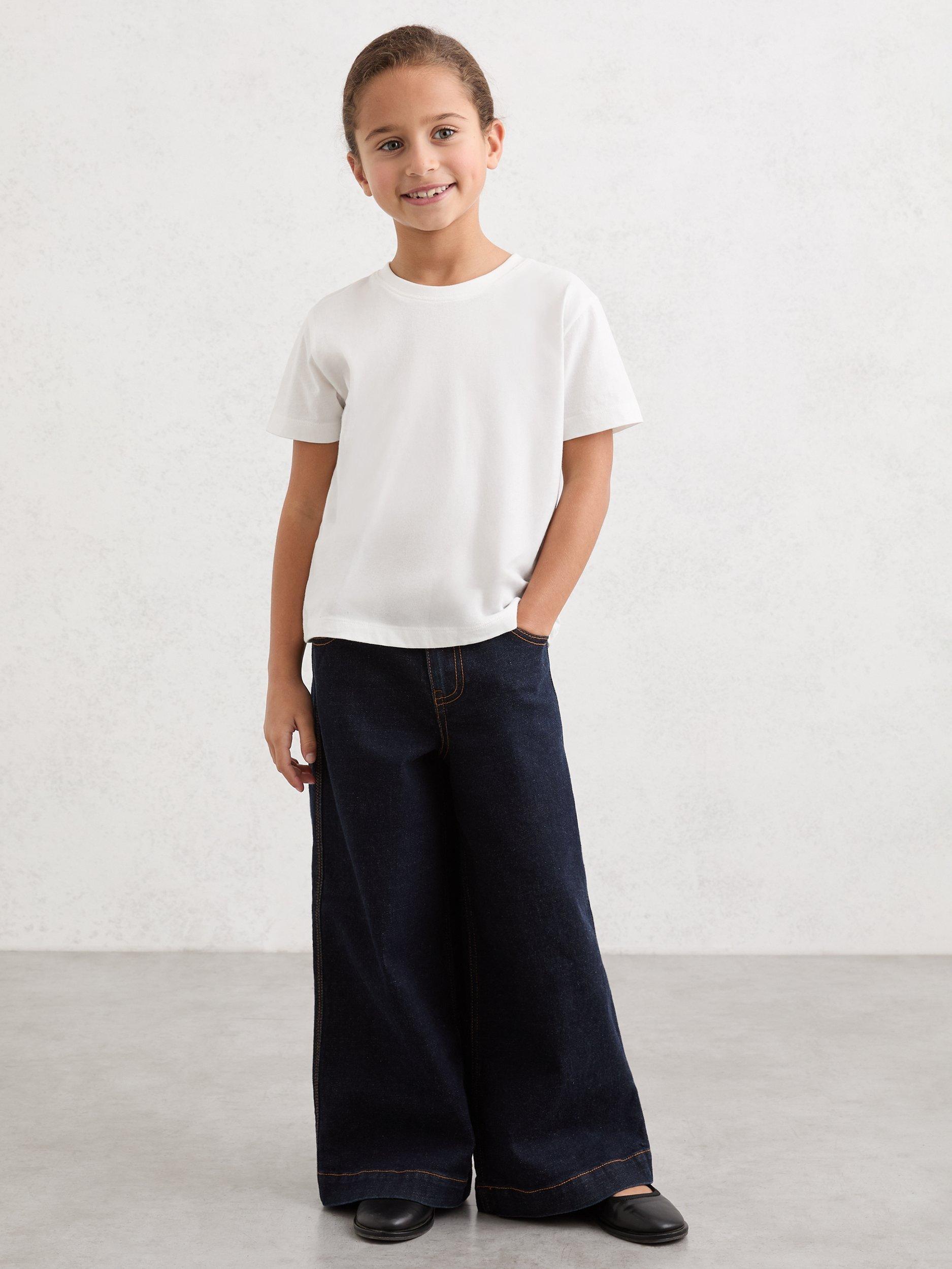 Product image 1 of 5, which shows Reiss Kids' Belle T-Shirt, White, 3-4 years