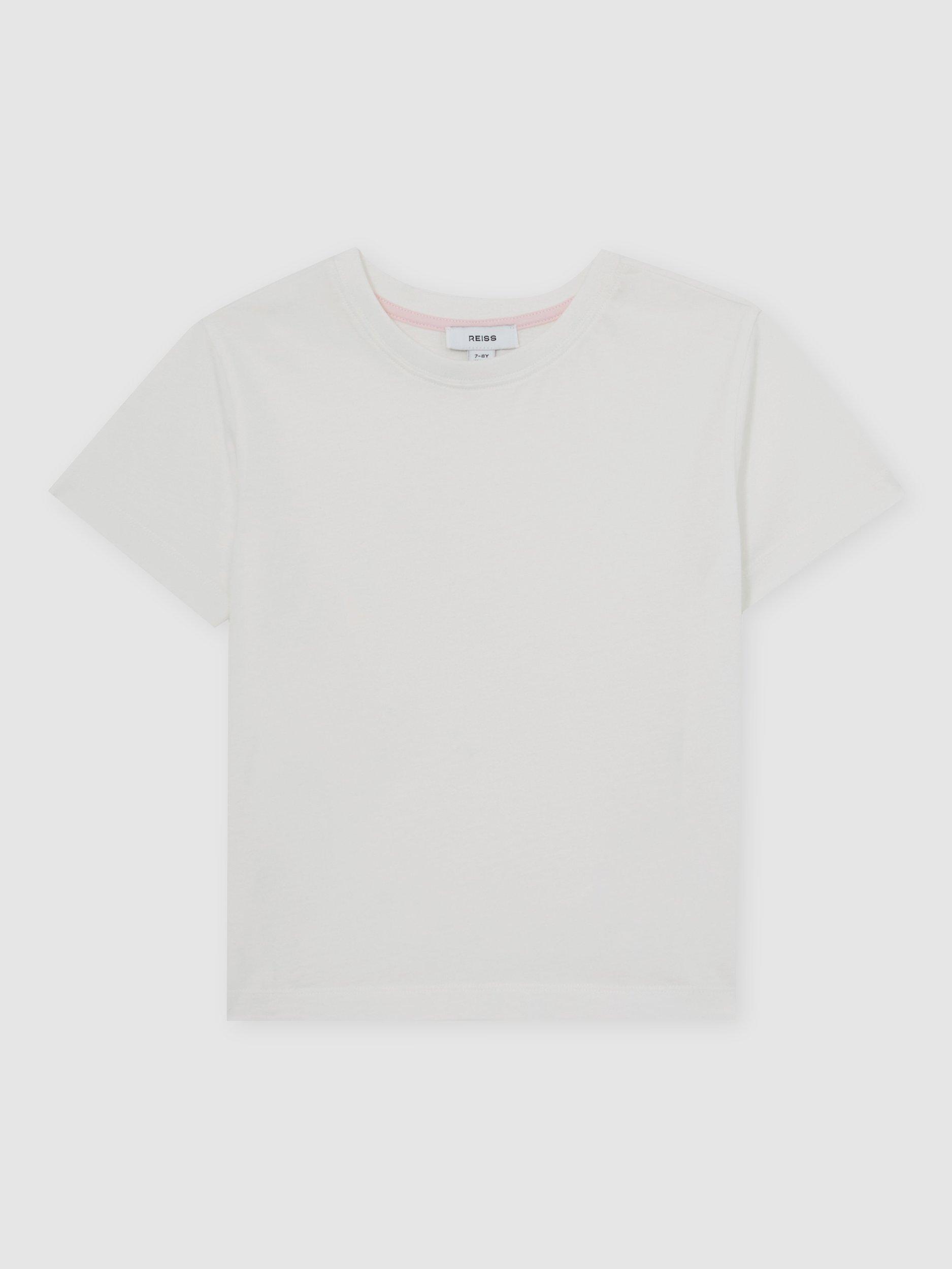 Product image 3 of 5, which shows Reiss Kids' Belle T-Shirt, White, 3-4 years