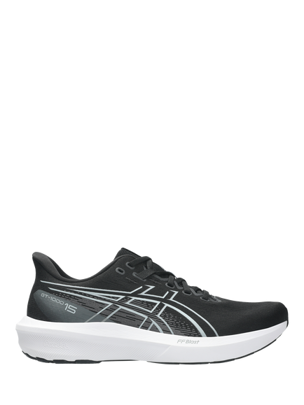 ASICS GT-1000 15 Running Shoes, Black/White, Black/White