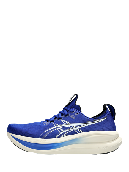 ASICS Men's GEL-NIMBUS™ 28 Running Shoes, Prussian Blue/Cream - view 2, Prussian Blue/Cream