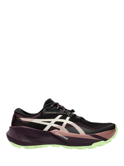 ASICS Women's TRABUCO™ 14 Trail Running Shoes, Black/Dark Aubergine, Black/Dark Aubergine