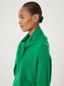 HUSH Triangle Pure Cashmere Scarf, Green - view 2, Green