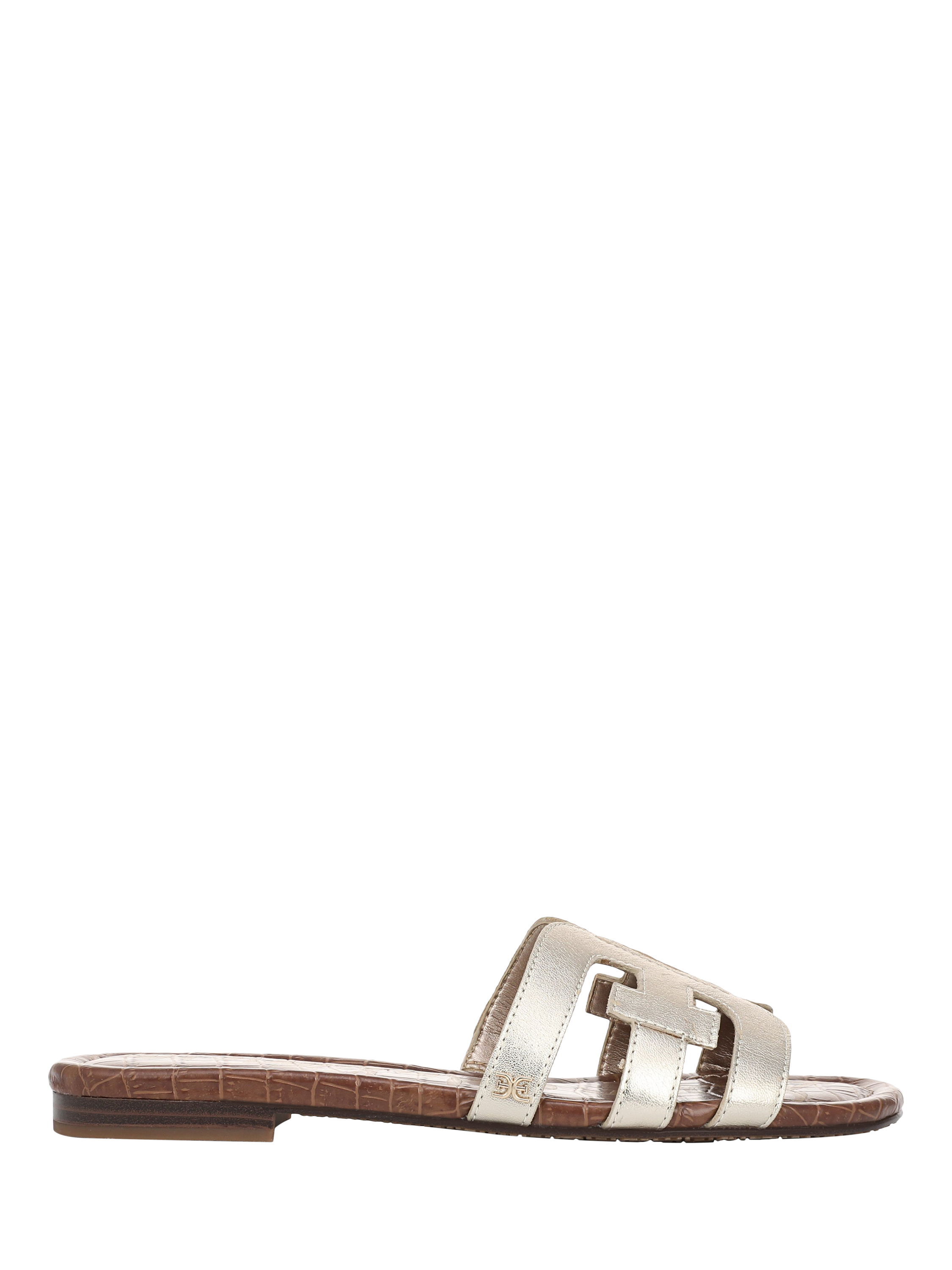 Product image 1 of 6, which shows Sam Edelman Bay Slider Sandals, Molten Gold, 3