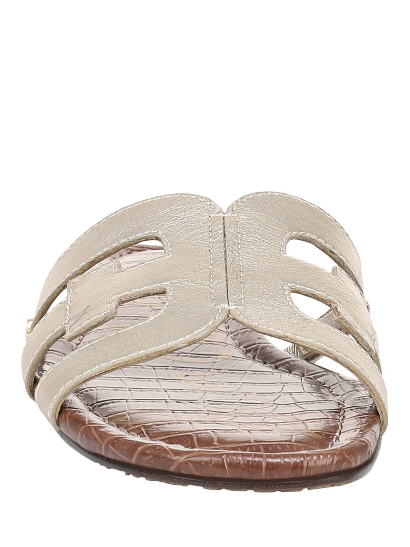 Product image 3 of 6, which shows Sam Edelman Bay Slider Sandals, Molten Gold, 3