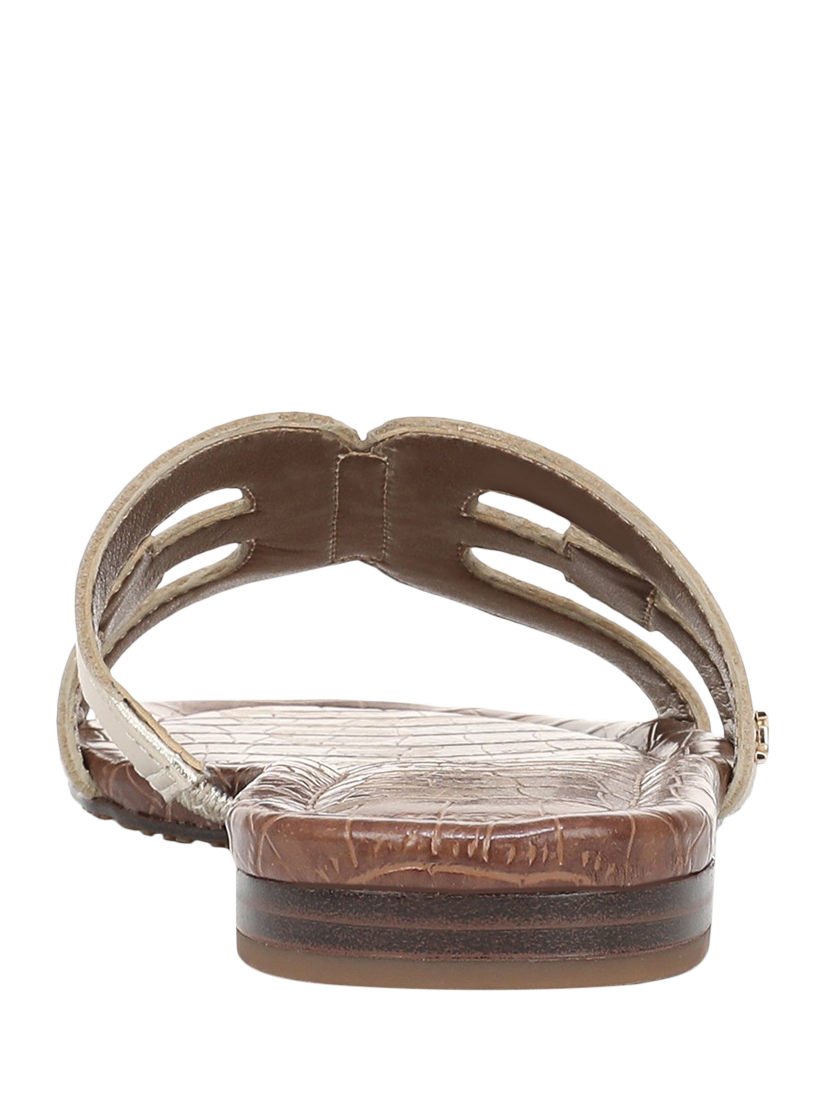 Product image 4 of 6, which shows Sam Edelman Bay Slider Sandals, Molten Gold, 3