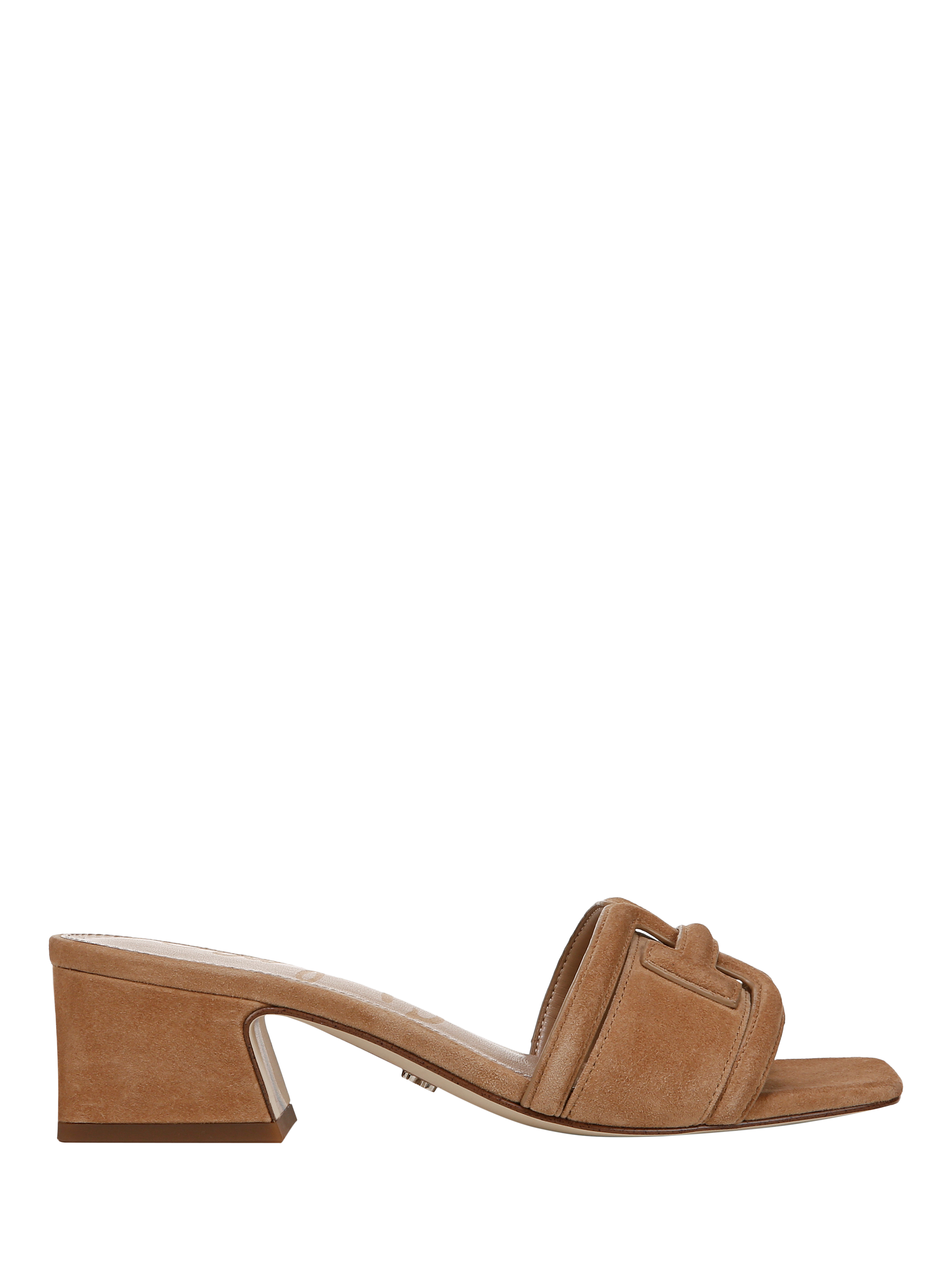 Product image 1 of 6, which shows Sam Edelman Waylon Leather Heeled Sandals, Cyprus Tan, 3