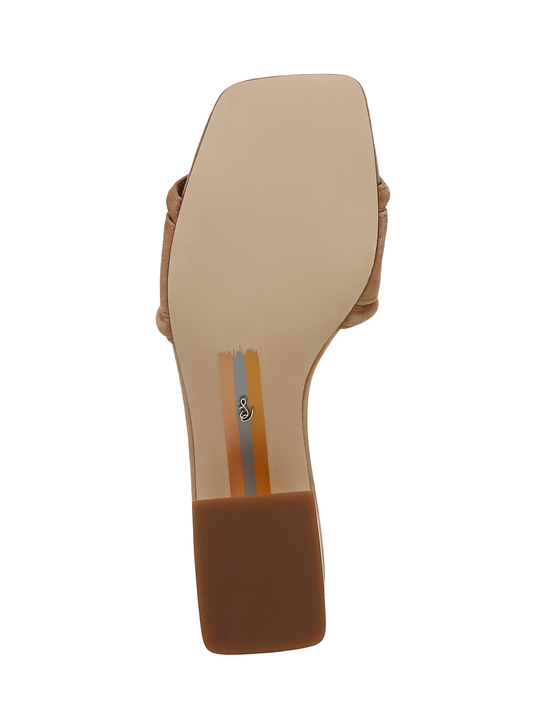 Product image 6 of 6, which shows Sam Edelman Waylon Leather Heeled Sandals, Cyprus Tan, 3