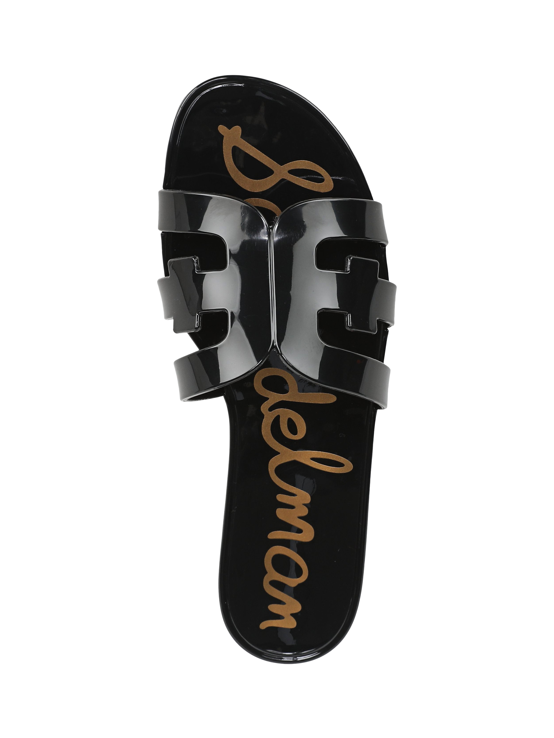 Product image 5 of 6, which shows Sam Edelman Bay Jelly Sandals, Black, 3
