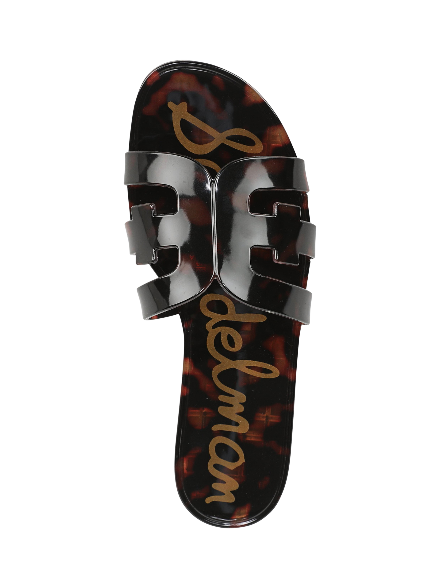 Product image 5 of 6, which shows Sam Edelman Bay Jelly Sandals, Tortoise, 3
