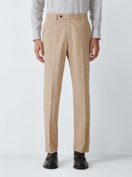 J. Lewis Wool Blend Trousers, Natural, Natural
