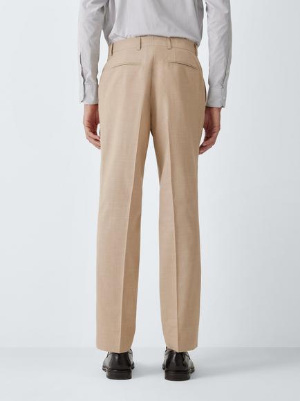 J. Lewis Wool Blend Trousers, Natural - view 2, Natural