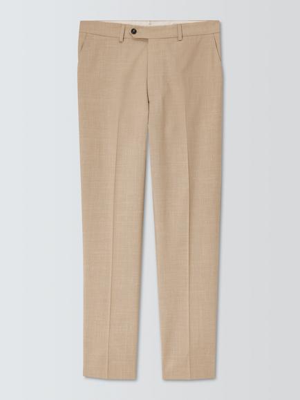 John Lewis Wool Blend Trousers, Natural, Natural