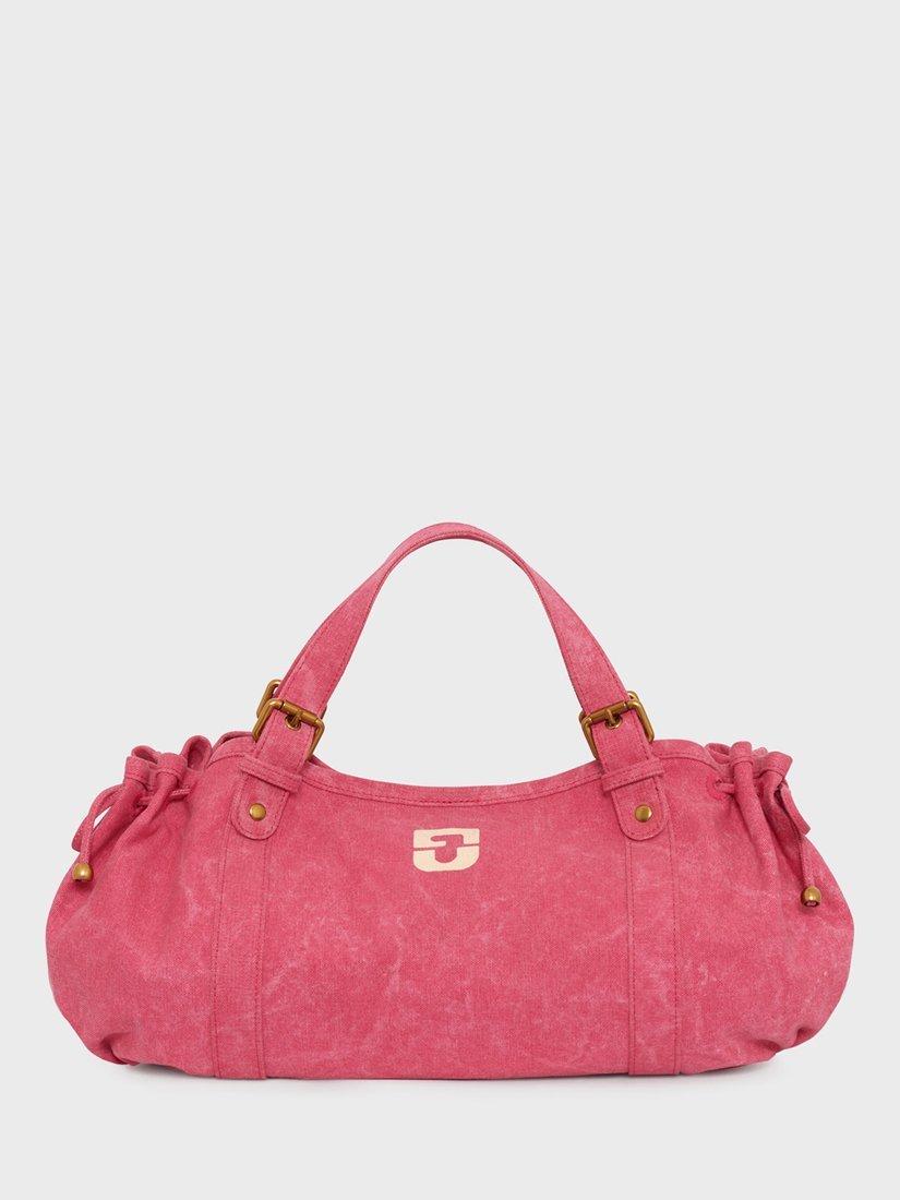 Product image 1 of 3, which shows Gerard Darel 24H Denim Shoulder Bag, Pink, One Size