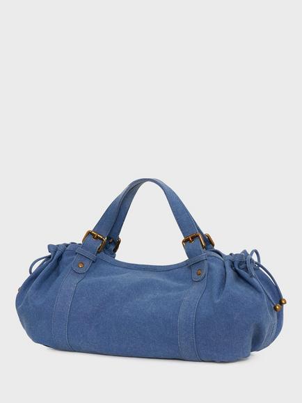 Gerard Darel 24H Denim Shoulder Bag - view 2, Blue Ocean