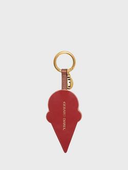 Gerard Darel Gelato Pure Leather Keyring, Pink - view 2, Pink