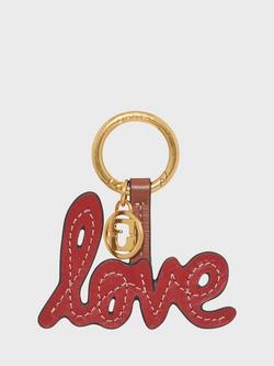 Gerard Darel Love Pure Leather Keyring, Red, Red