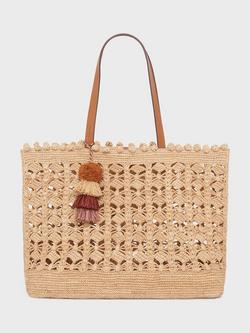 Gerard Darel Sandra Raffia Tote Bag, Rope, Rope