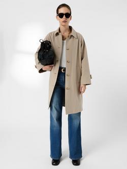 Gerard Darel Parisa Single Breasted Trench Coat, Sand, Sand