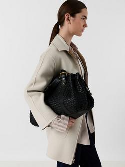 Gerard Darel Prisca Reversible Pure Wool Coat, Straw - view 2, Straw