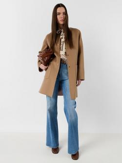 Gerard Darel Precilia Pure Wool Coat, Pink, Pink