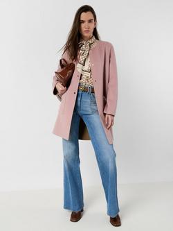 Gerard Darel Precilia Pure Wool Coat, Pink - view 2, Pink