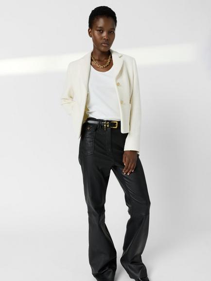 Gerard Darel Tahiti Boucle Jacket, Ecru, Ecru