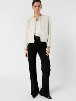 Gerard Darel Taissa Tweed Jacket, Ecru - view 2, Ecru