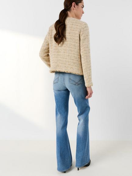 Gerard Darel Talea Tweed Jacket, Beige - view 2, Beige