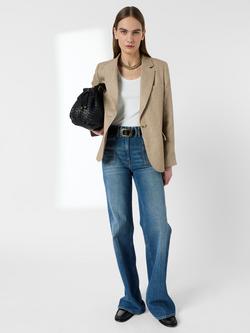 Gerard Darel Taliya Pure Linen Jacket, Sand, Sand