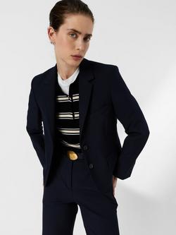 Gerard Darel Tayana Single Breasted Jacket, Navy - view 2, Navy