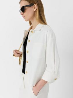 Gerard Darel Tenya Patch Pocket Shacket, Ecru - view 2, Ecru