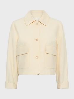 Gerard Darel Tilda Pockets Shacket, Yellow, Yellow