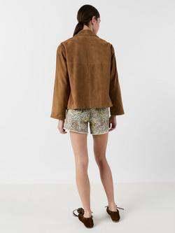 Gerard Darel Tirya Pure Suede Jacket, Straw - view 2, Straw