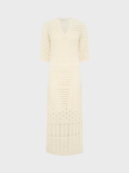 Gerard Darel Riana Open Stitch Dress, Ecru - view 2, Ecru