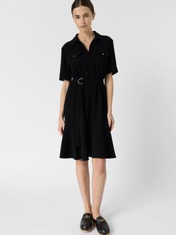 Gerard Darel Romyne Belted Dress, Black - view 2, Black
