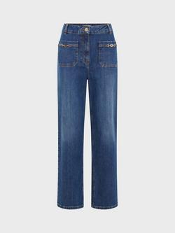 Gerard Darel Arlina Patch Pocket Jeans, Blue - view 2, Blue