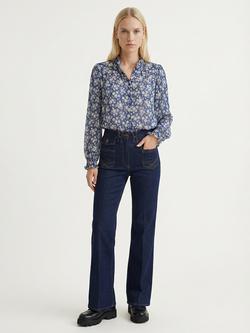 Gerard Darel Casy Floral Top, Ink, Ink