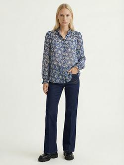 Gerard Darel Casy Floral Top, Ink - view 2, Ink