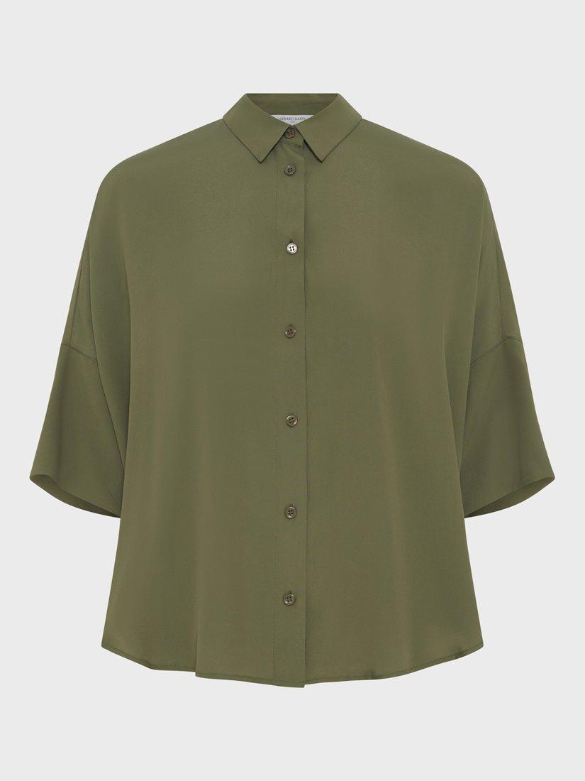 Product image 1 of 2, which shows Gerard Darel Cirae Short Sleeve Shirt, Green, 10