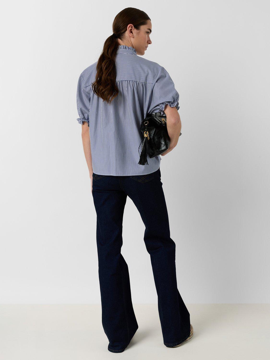 Product image 3 of 7, which shows Gerard Darel Clee Stripe Top, Blue, 10