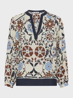 Gerard Darel Crystelle Floral Top, Ecru, Ecru