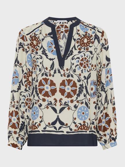 Gerard Darel Crystelle Floral Top, Ecru - view 2, Ecru