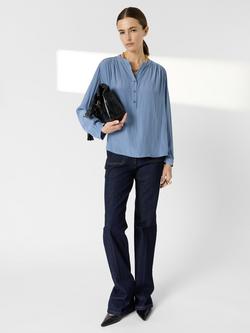 Gerard Darel Cyndie Gathered Shoulder Top - view 2, Bluesky